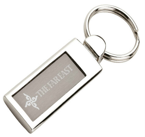 Rectangular Metal Key Chain