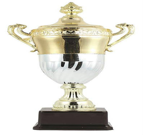 Metallic Fiber Gold / Silver Plated Sports Trophy