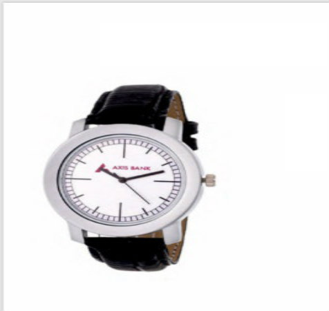 Black Crocodile Leather Strap Watch - Men