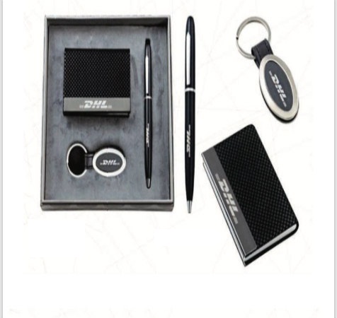 3 in 1 Set - Card Holder , Key Ring & Pen