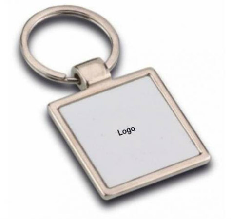 Square Metal Key Chain