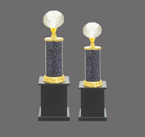 Metal Diamond Trophy