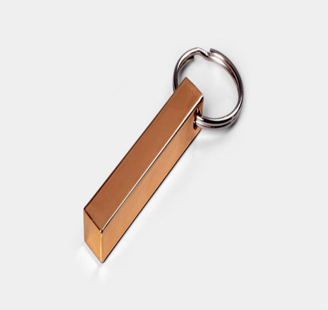 Copper Slab key chain