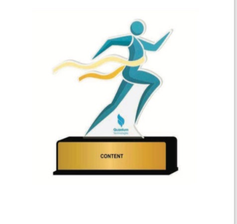 Marathon Laser Cut Acrylic Trophy
