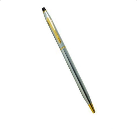 Silver Gold Slim Ball Pen