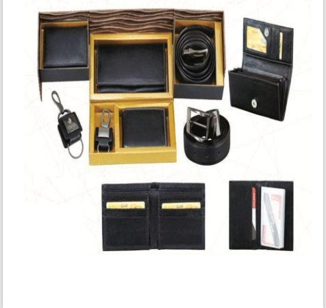 5 in 1 Set - Ladies Wallet, Gents Wallet, Card Holder, Belt & Key Ring
